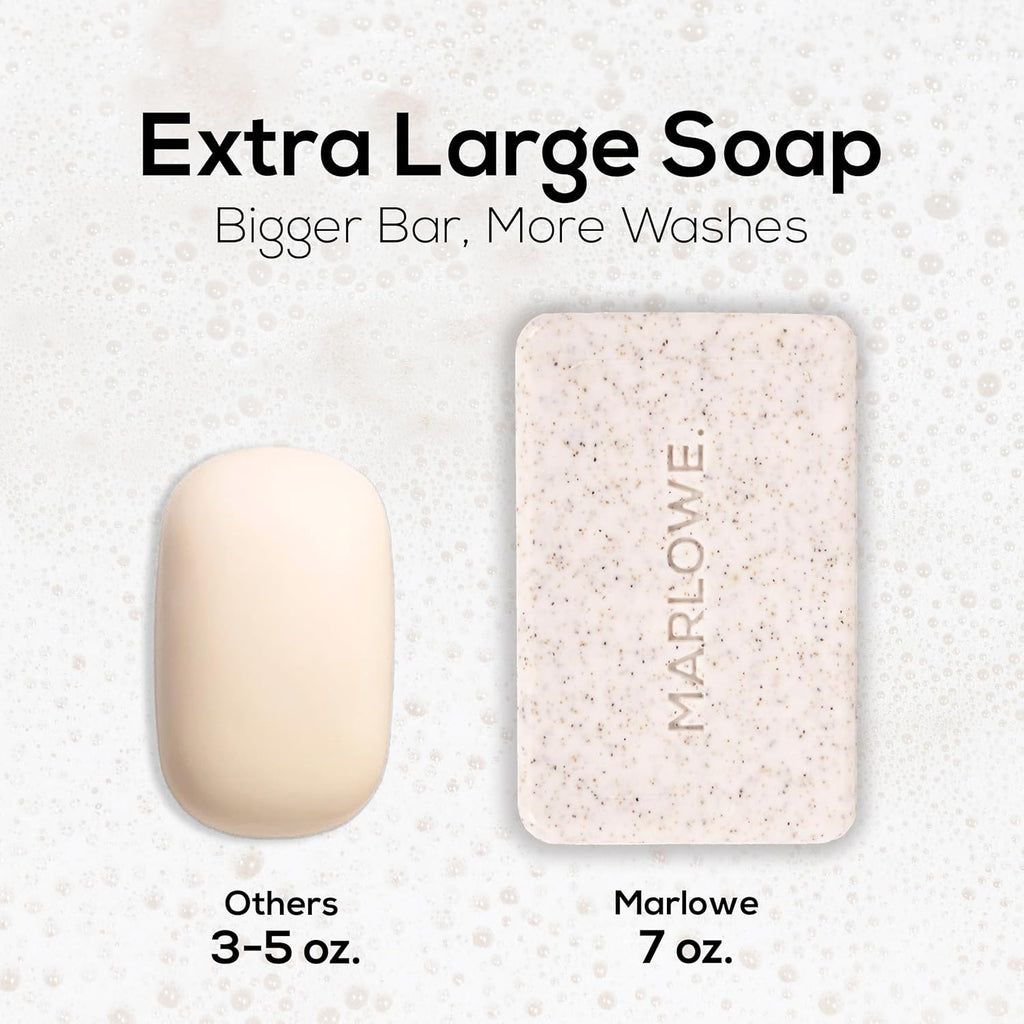 No. 102 Body Scrub Soap 7 Oz (3 Bars), Oud Wood, Exfoliating Soap Bar with Shea Butter, Olive Oil & Green Tea Extracts, Cleanses, Smooths & Revitalizes Skin, Earthy & Smoky Scent