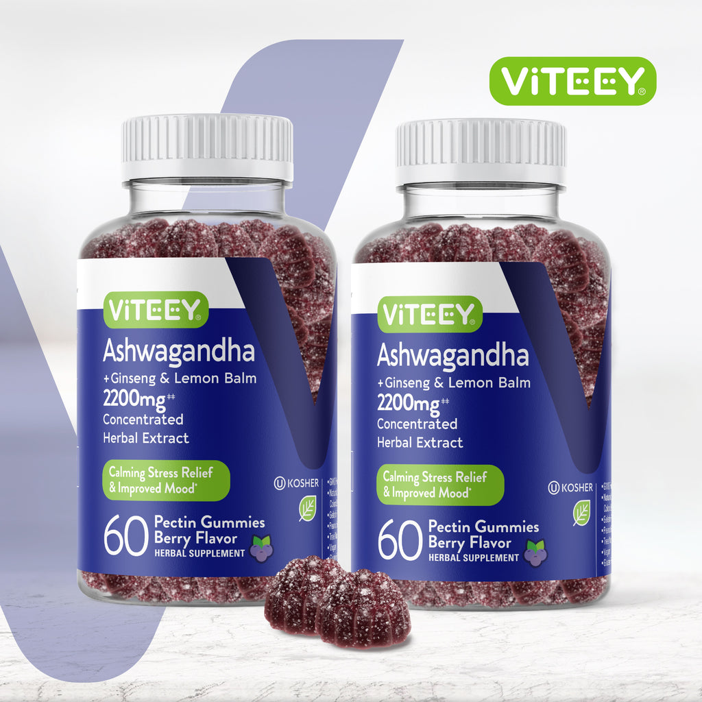 Ashwagandha Gummies, Stress Support, Berry Flavor, 60 Count, 2 Pack