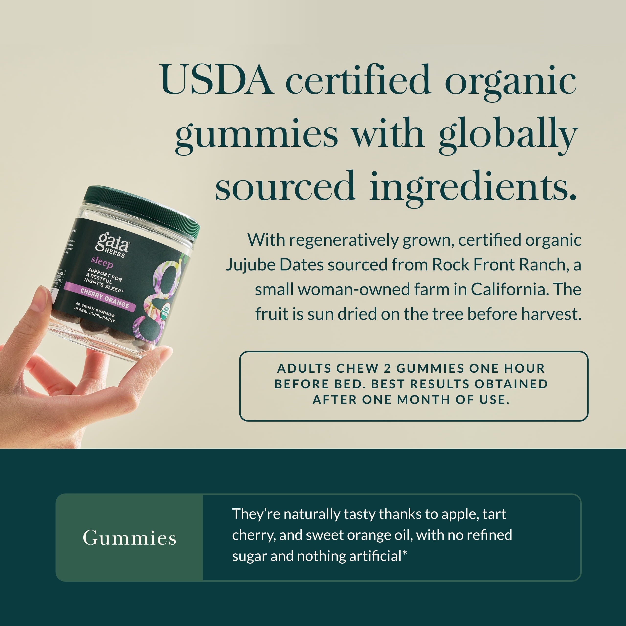 Organic Sleep Gummies, 40 CT