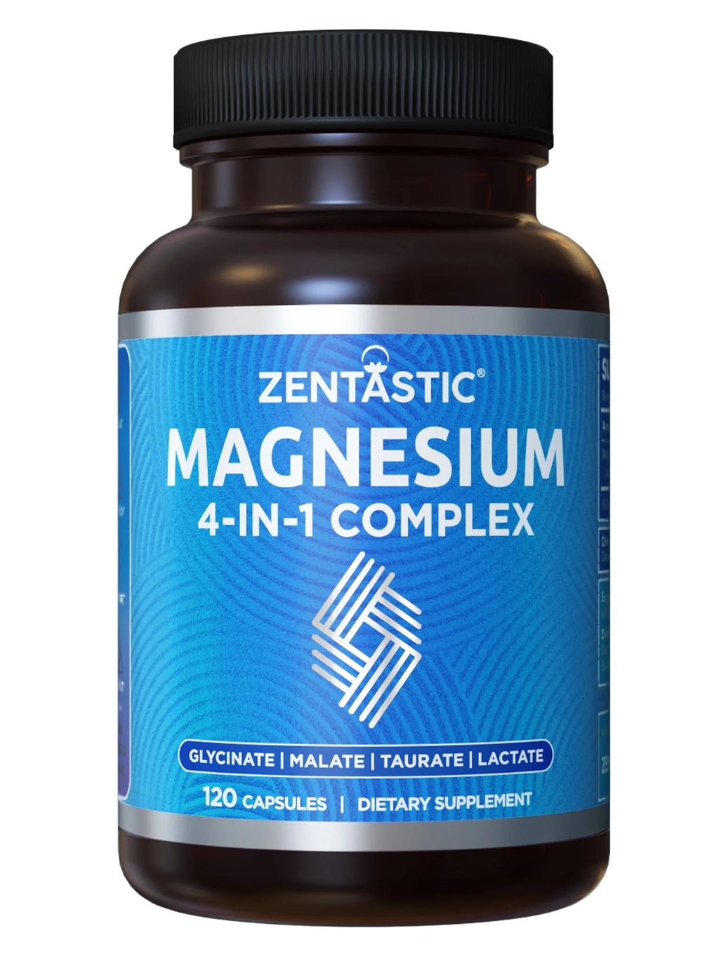 4-In-1 Magnesium Complex - Glycinate, Malate for Muscle & Bone Support - 120 Capsules