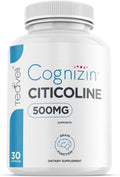 Cognizin Citicoline- 500Mg CDP Choline Supplement- Clinically Studied Brain Supplement to Support Clarity, Concentration and Memory – Most Bioavailable Form of Choline Supplements - 30 Servings