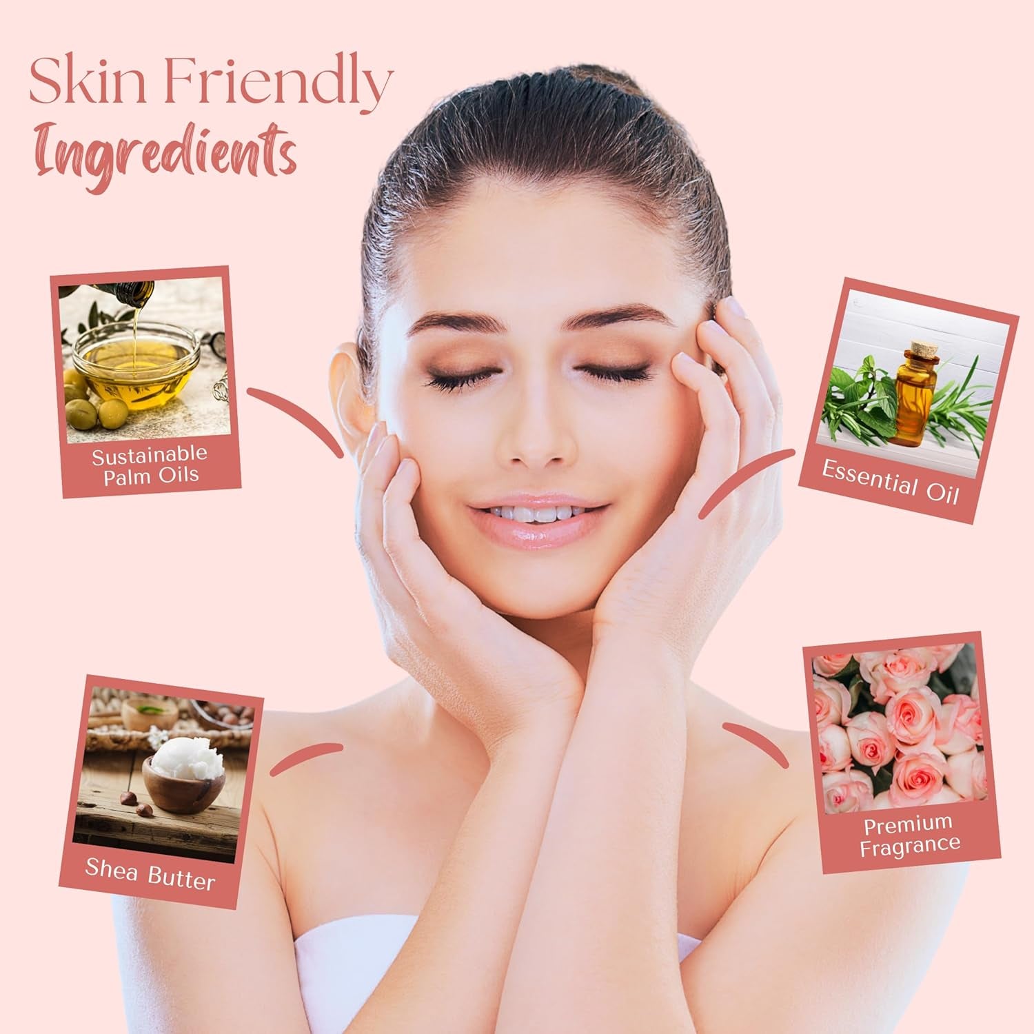 English Rose Scented Natural Soap Bars for Women & Men (2 X 7Oz) – Moisturizing Triple-Milled Soap Bars Enriched with Shea Butter – Plant-Based Bath & Body Bar for All Skin Types