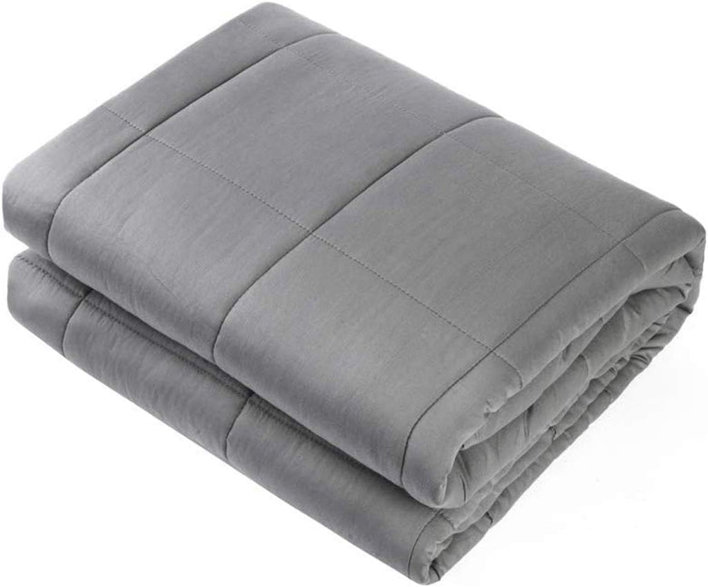 Kids Weighted Blanket (3 Lbs 36"X48") for Restful Sleep, Premium Material with Glass Beads (Dark Gery)