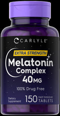 Melatonin Complex 40Mg | 150 Fast Dissolve Tablets | with Ashwagandha and Chamomile | by