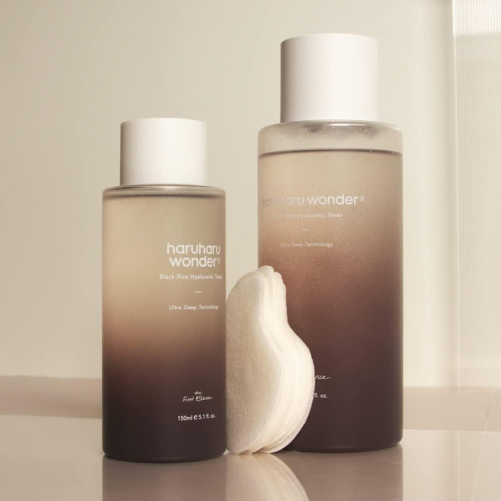 Wonder Black Rice Hyaluronic Toner, Deep Hydration, Glass Skin, Hyaluronic Acid, Lavender Oil, Skin Plumpling, Korean Skincare, Vegan, Cruelty-Free, 10.1 Fl.Oz