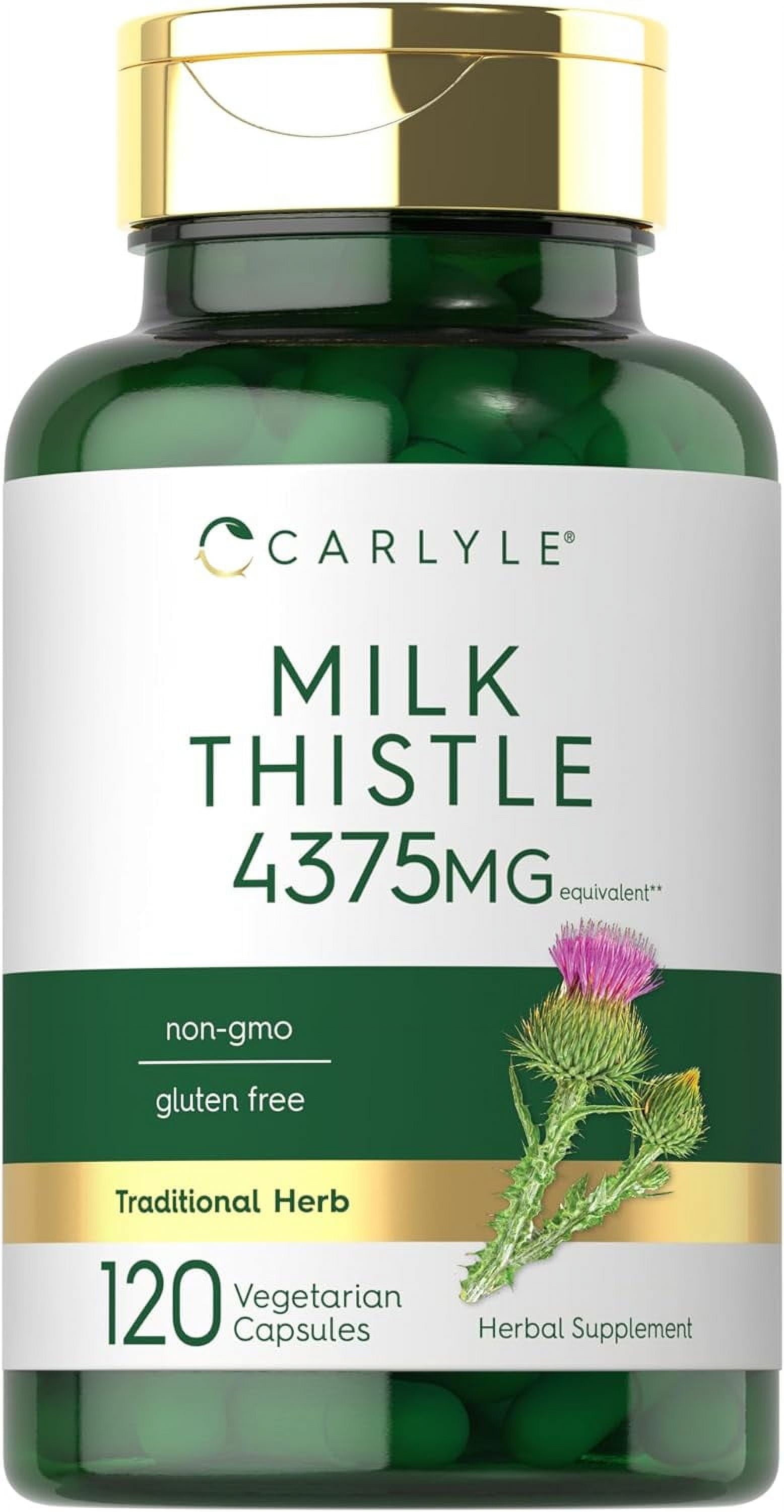 Milk Thistle Extract | 4375Mg | 120 Vegetarian Capsules for Men and Women | by