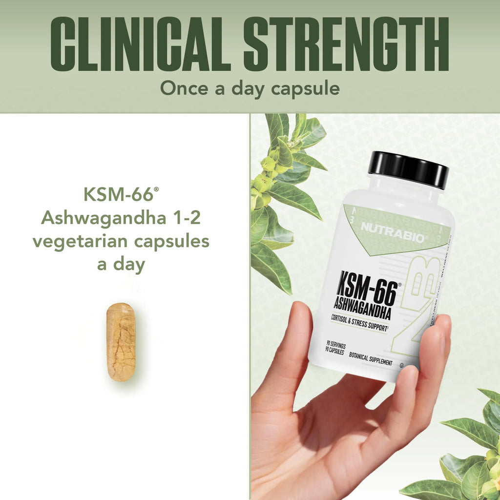 Ashwagandha KSM-66 Herbal Supplement for Better Overall Well-Being- Ashwagandha Supplement- 600Mg - 90 Vegetable Capsules