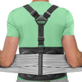 ® Back Brace for Lifting Work Y-Shape Suspenders Safety Belt with Dual 3D Lumbar Support Relieve Pain, Prevent Injury - L