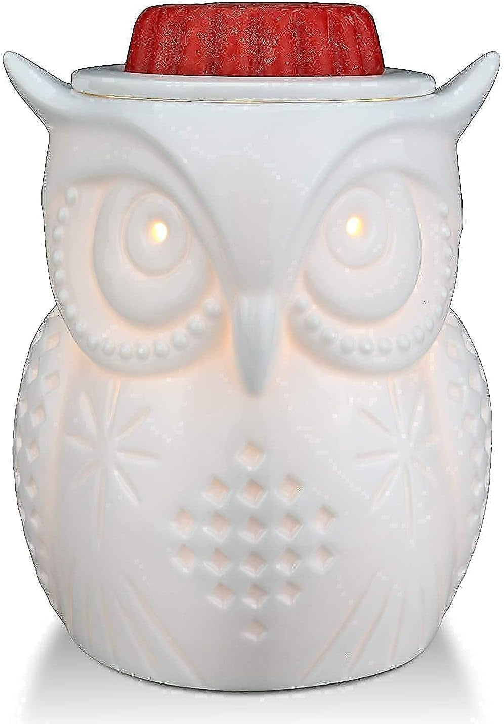 Owl Wax Melt Warmer for Home Décor, Wax Warmer for Wax Melt, Scentsy Wax Warmer, 3D, No Flame, Removable Dish, with One More Bulb (The Owl of Athena)
