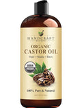 Organic Castor Oil 16 Fl Oz | 100% Pure and Natural | Premium Grade Carrier Oil | Hair, Eyelashes and Eyebrows | Hair and Body | Expeller-Pressed | Hexane-Free