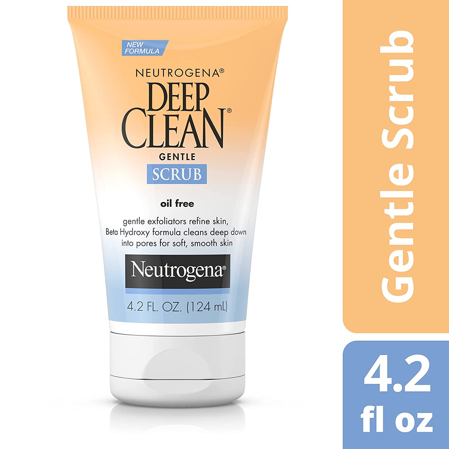 Deep Clean Gentle Daily Facial Scrub, Oil-Free Cleanser 4.2 Fl. Oz