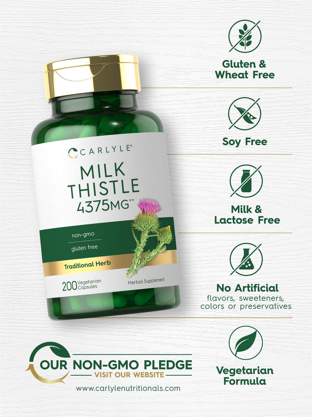 Milk Thistle Extract | 4375Mg | 120 Vegetarian Capsules for Men and Women | by