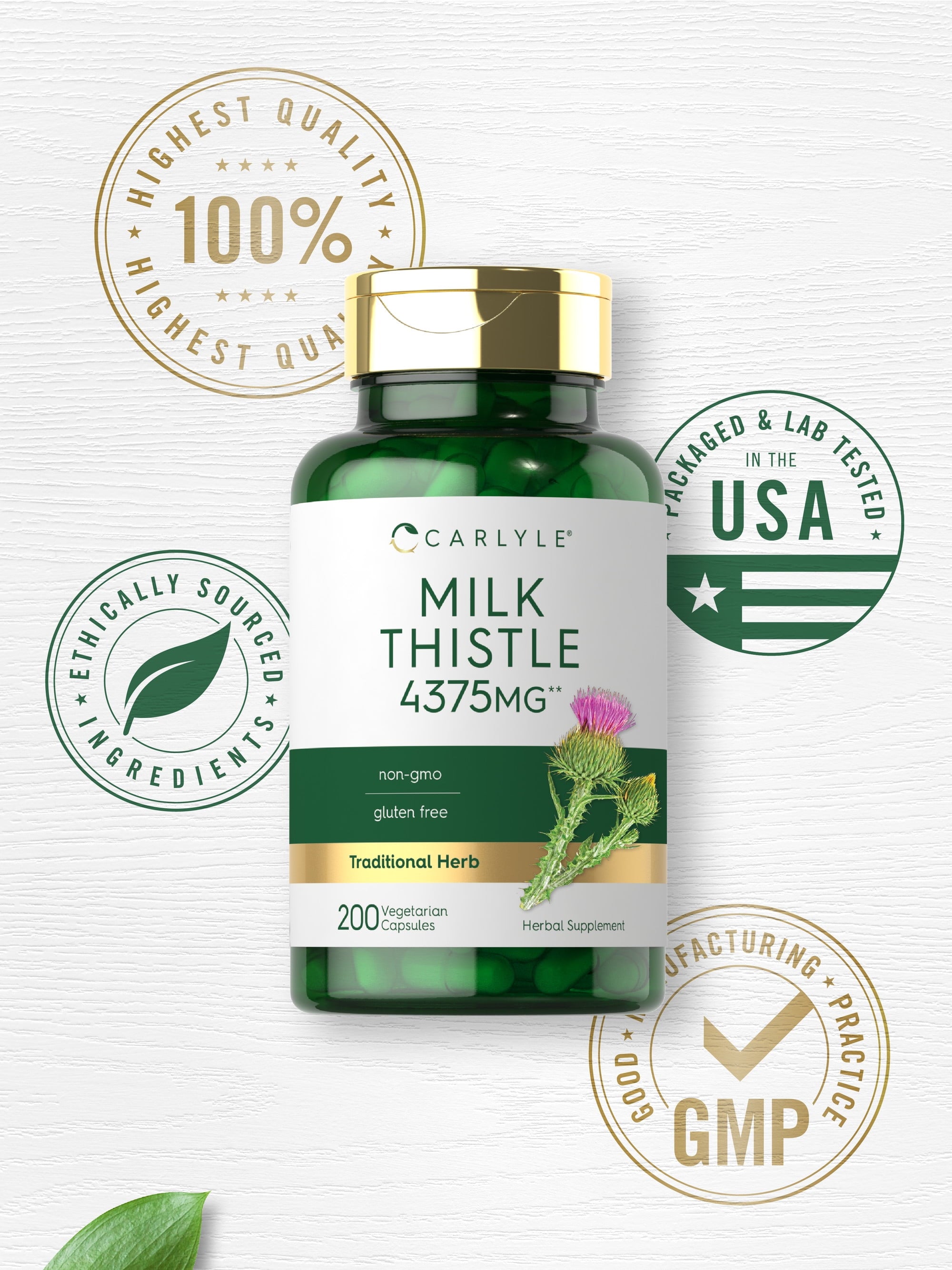 Milk Thistle Extract | 4375Mg | 120 Vegetarian Capsules for Men and Women | by