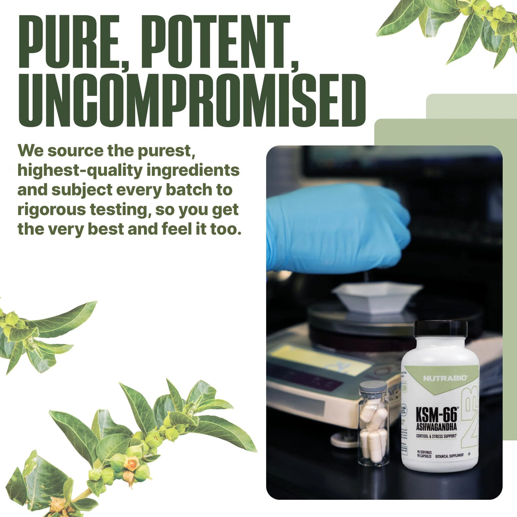 Ashwagandha KSM-66 Herbal Supplement for Better Overall Well-Being- Ashwagandha Supplement- 600Mg - 90 Vegetable Capsules