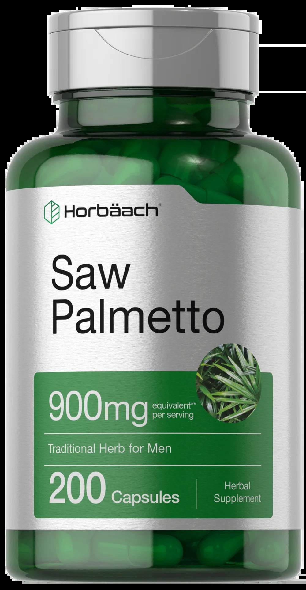 Saw Palmetto Extract | 900Mg | 200 Capsules | Non-Gmo and Gluten Free Formula | Traditional Herb Supplement | from Saw Palmetto Berries
